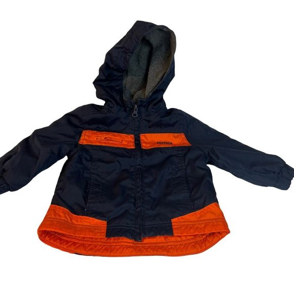 OshKosh B’Gosh Little Boys Fleece Lined Jacket‎ Toddler Boys Size 12 Months - Picture 1 of 7